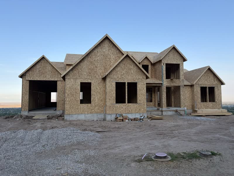 Hilltop Custom Home — Frame complete