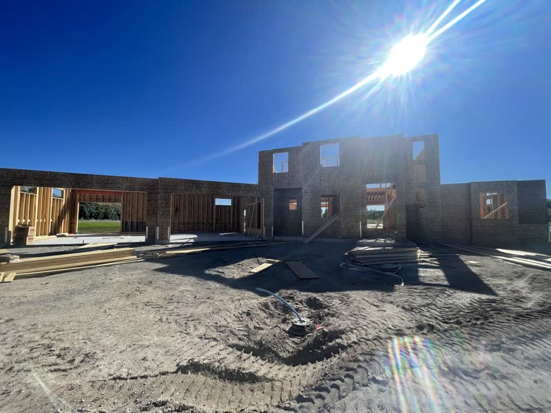 Custom Home — Two-story wall framing