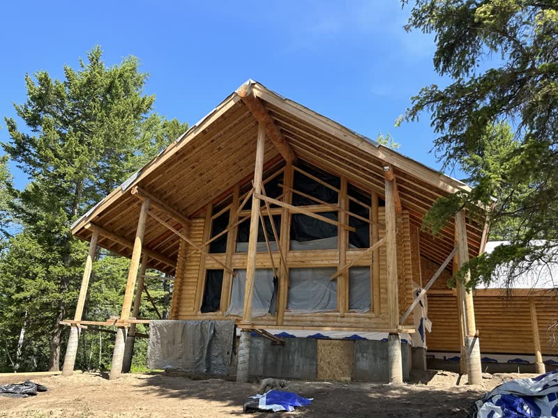 Mountain Timber Frame — Cabin build