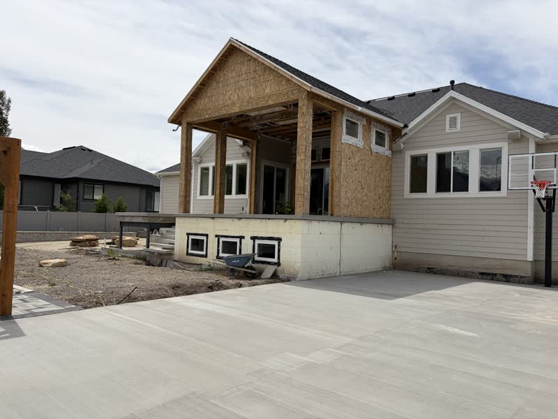 Covered Patio Addition — Rear addition