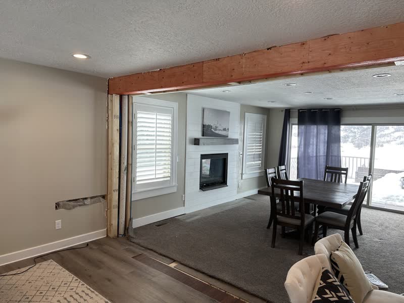 Interior Remodel — Structural beam install