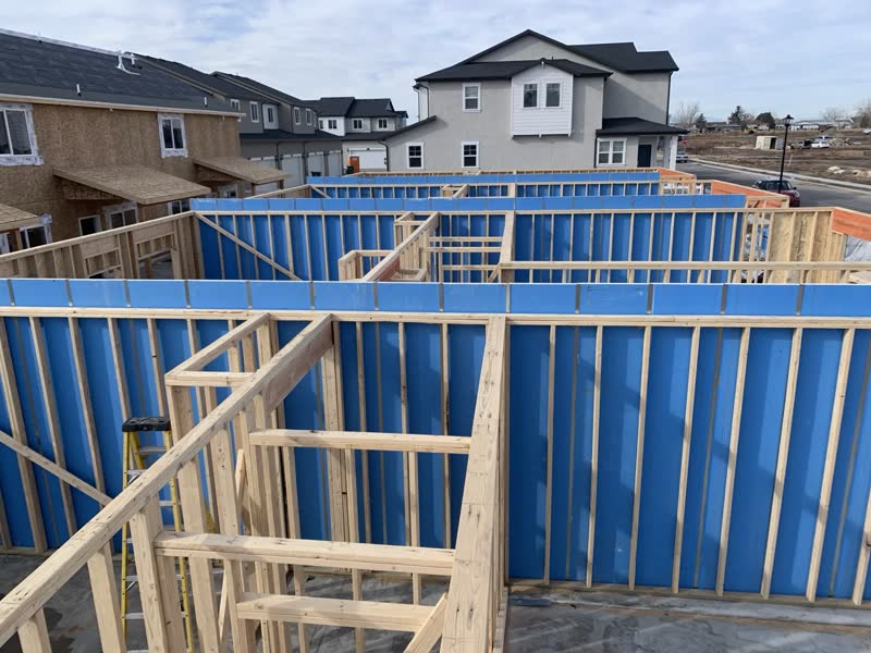Two-Story Custom Home — Frame complete